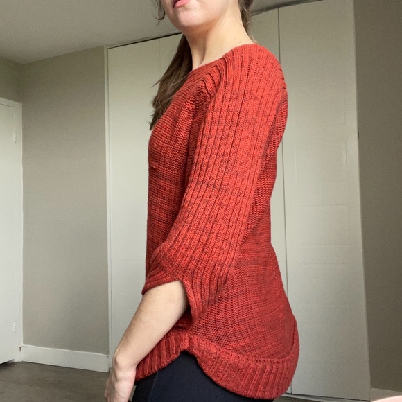Cute 3/4 sleeve autumn sweater - Picture 1 of 4